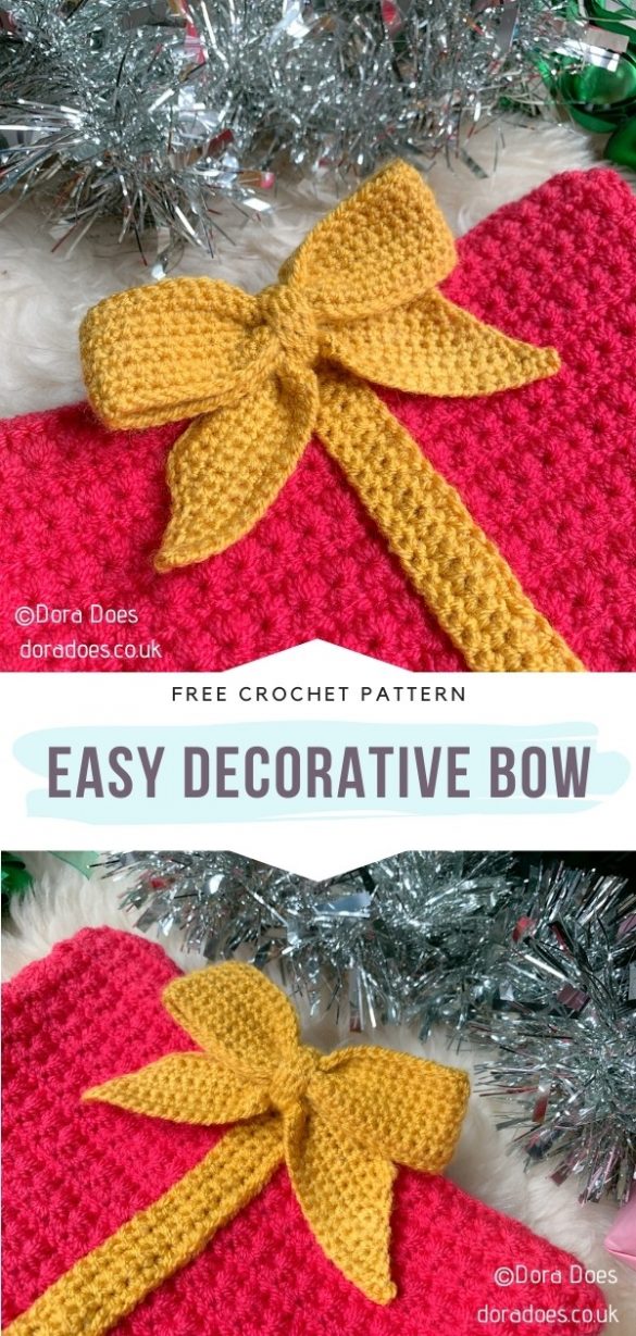 Beginner-Friendly Decorative Bows with Free Crochet Patterns