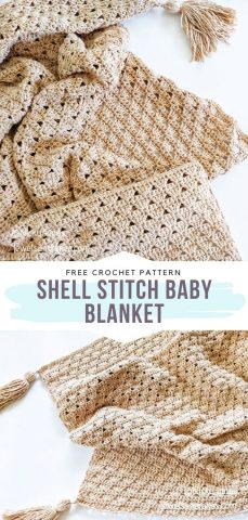 Shell Stitch Blanket Free Crochet Patterns