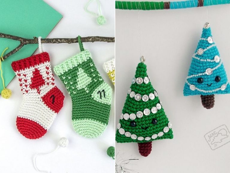 Free Crochet Patterns Delightful Christmas Ornaments