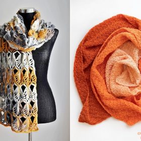 Decorative Textured Shawls Free Crochet Patterns