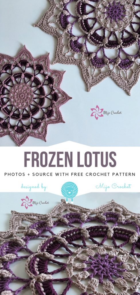 Frozen Lotus Free Crochet Pattern