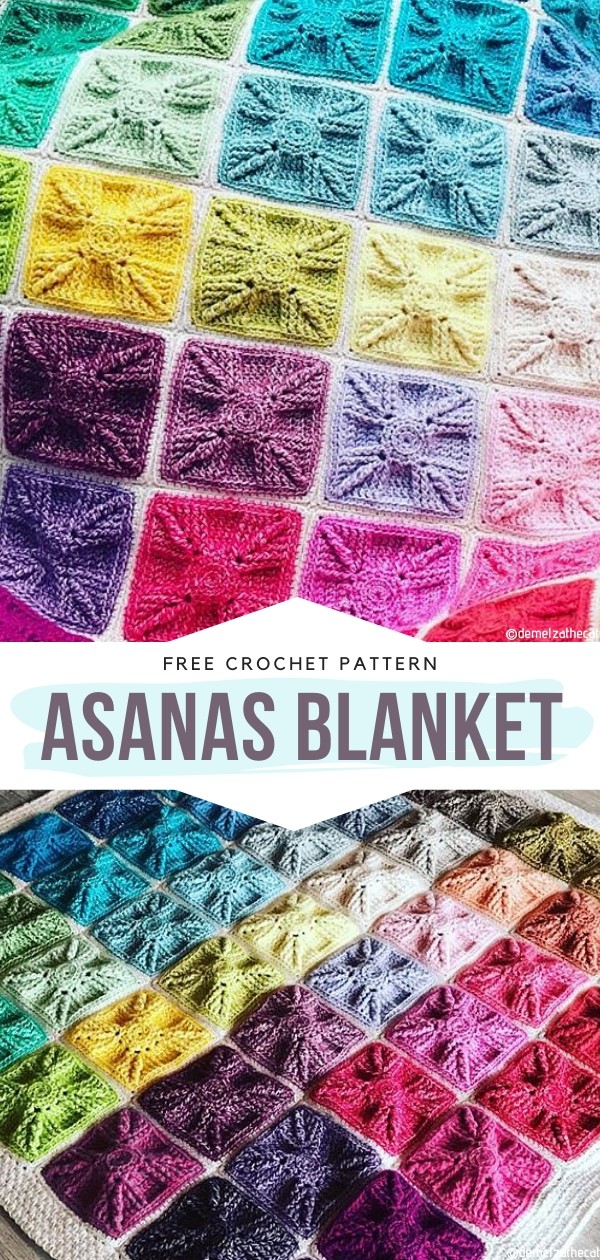 Asanas Blanket Free Crochet Pattern