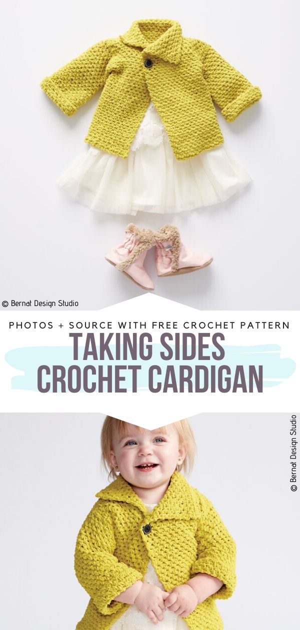 Free Pattern Taking Sides Crochet Cardigan 