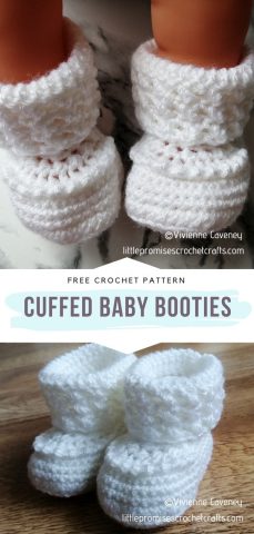 Cheerful Baby Booties - Free Crochet Pattern
