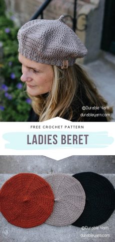 Fancy Beret Free Crochet Patterns