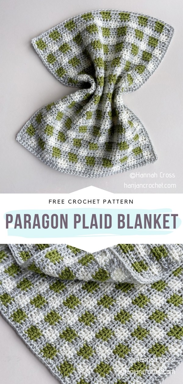 Crochet Plaid Blanket