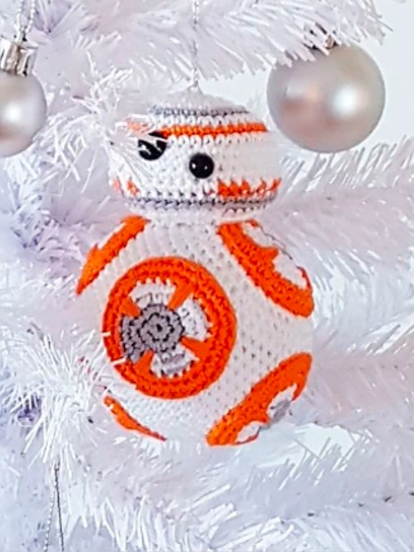 Star Wars crochet ornament.
