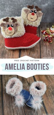 Cheerful Baby Booties - Free Crochet Pattern