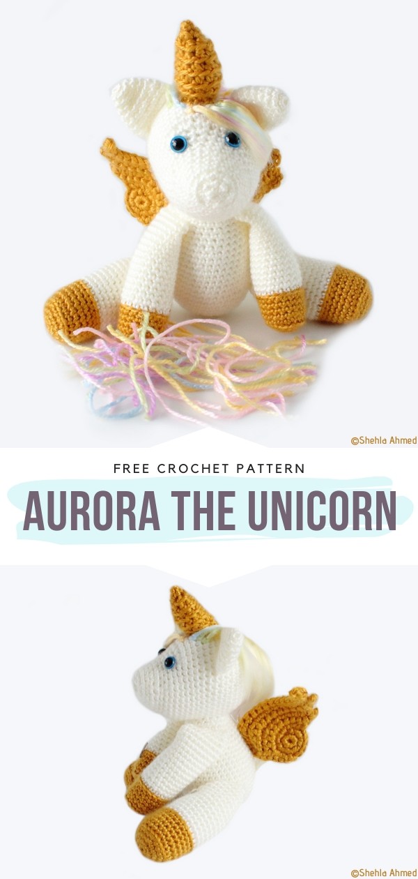 Aurora the Unicorn Free Crochet Pattern