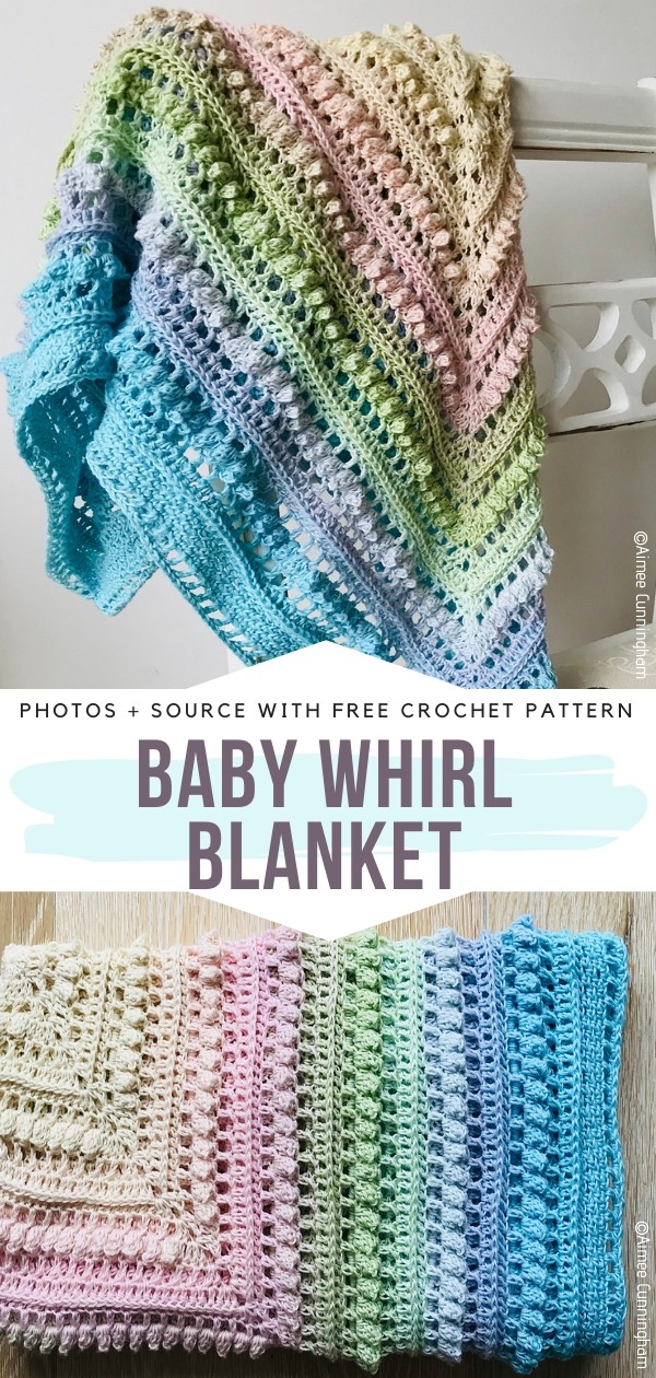 Pastel rainbow crochet discount blanket