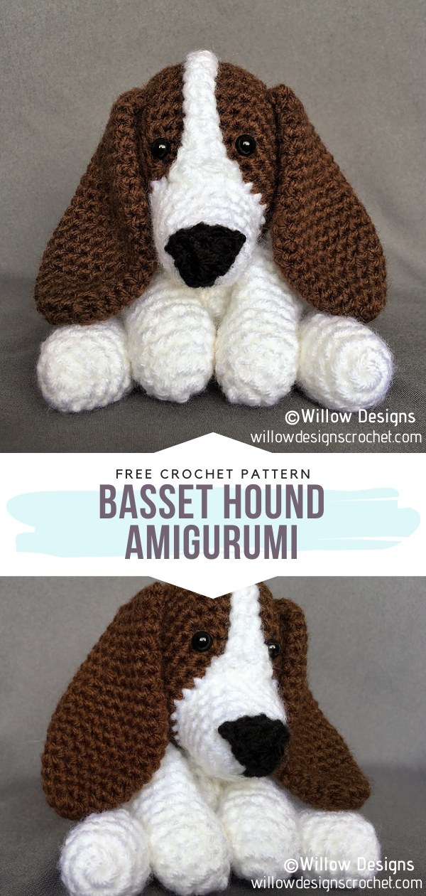 Basset Hound Amigurumi Free Crochet Pattern