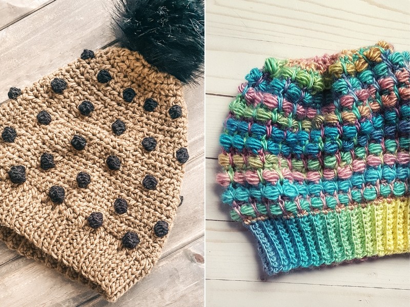 Bubbly Beanies Hat Free Crochet Pattern