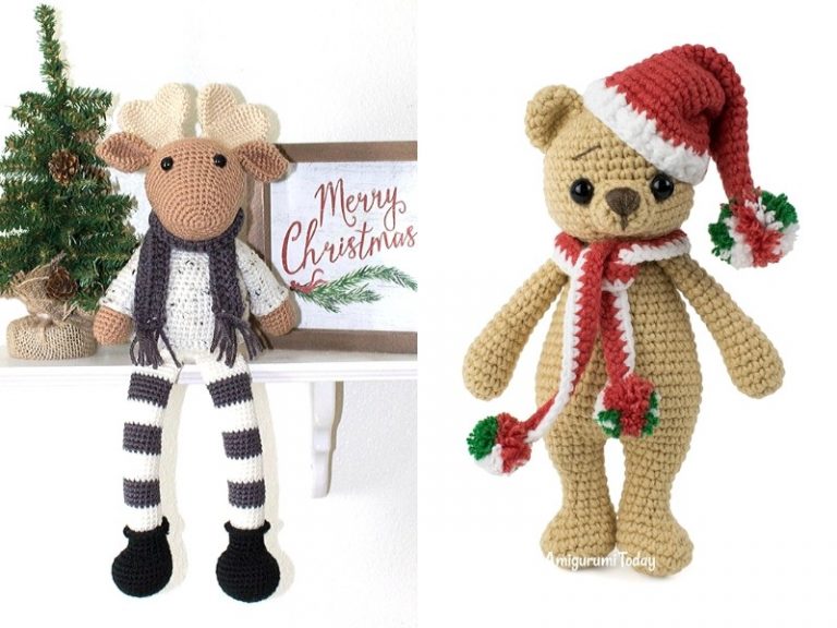 Cute Christmas Friends Free Crochet Patterns