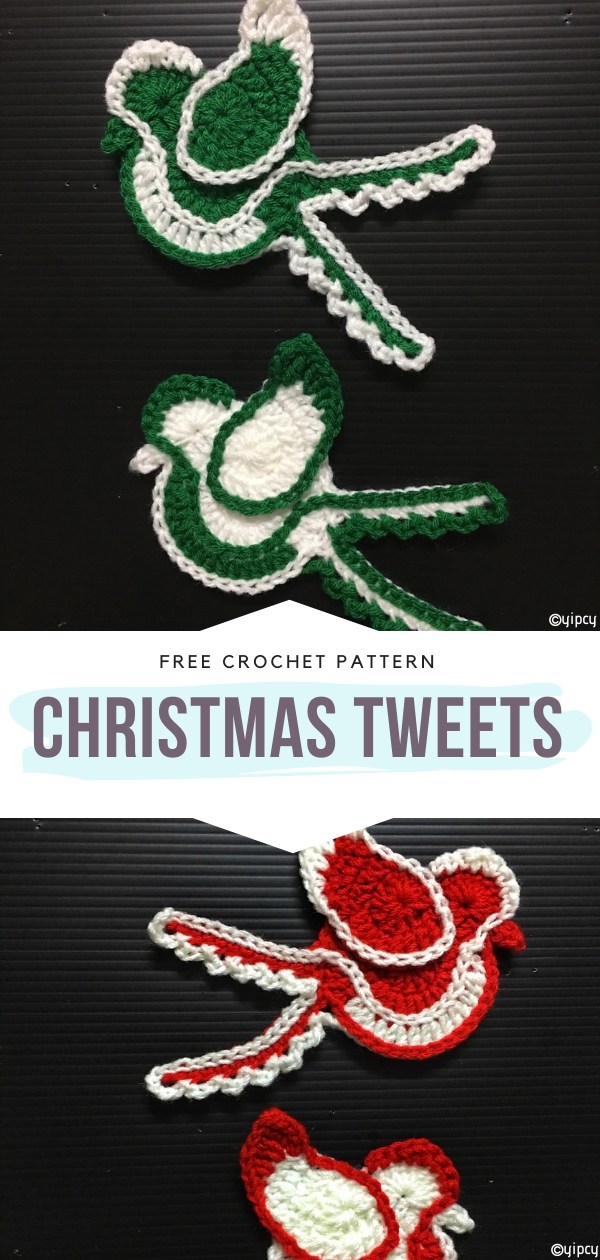 Crochet Bird Appliques
