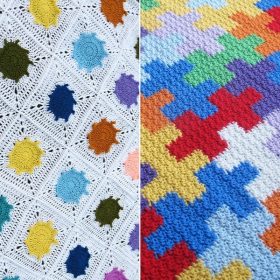 Colorful Play Blankets Free Crochet Patterns