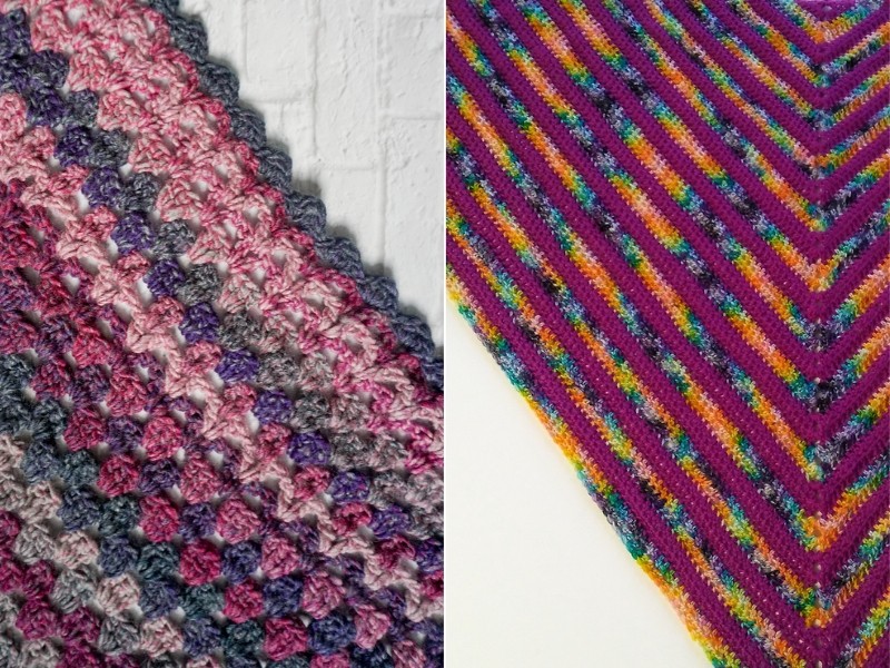 Deeply Pink Shawls Free Crochet Patterns