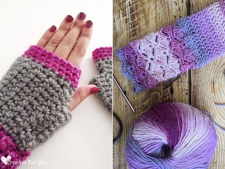 Girly Gloves Free Crochet Patterns