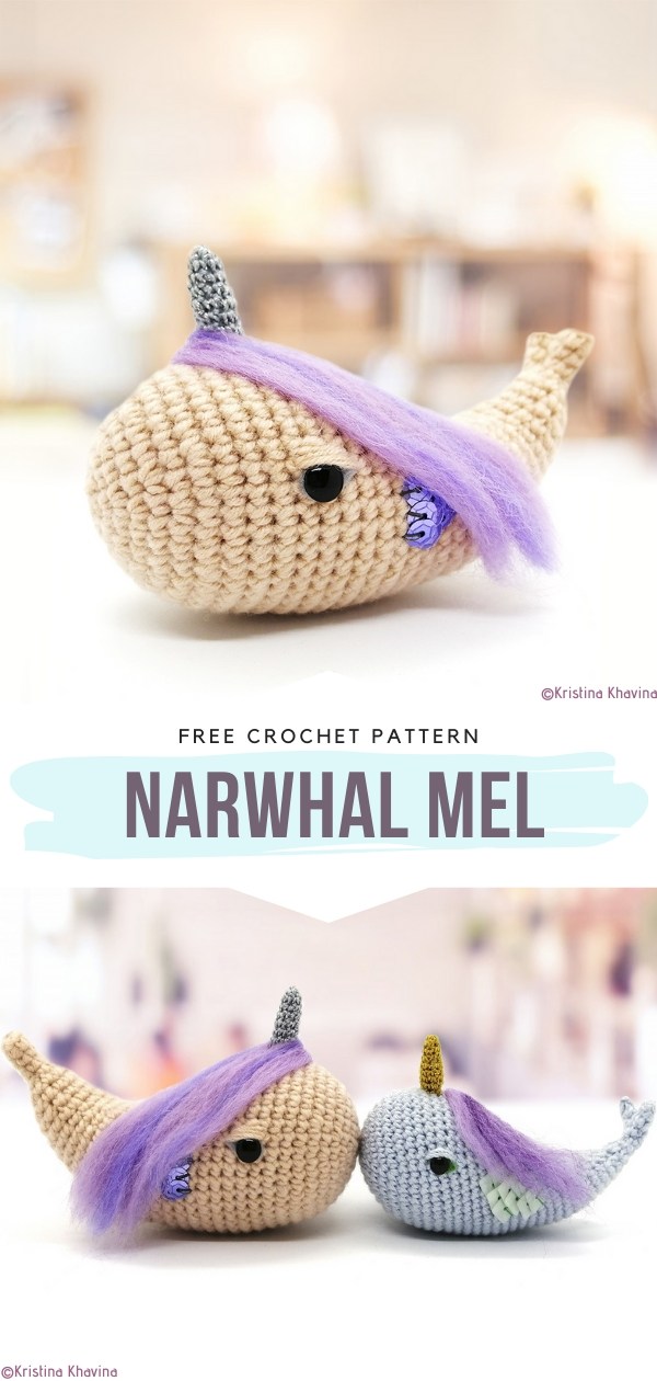 Narwhal Mel Free Crochet Pattern