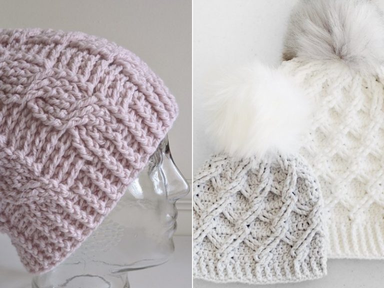 Neutral Shades Beanies Free Crochet Patterns