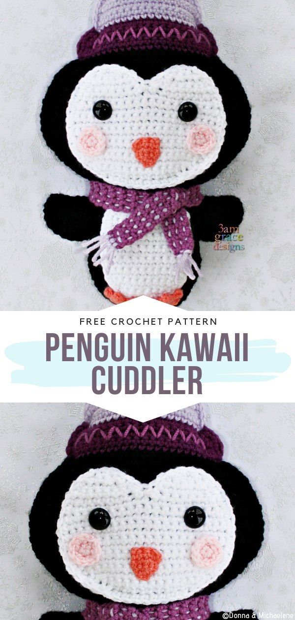 Penguin Kawaii Cuddler™ Free Crochet Pattern
