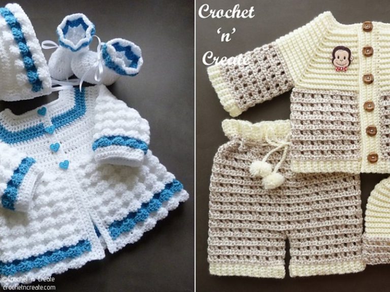 Crochet baby outfits free patterns best sale