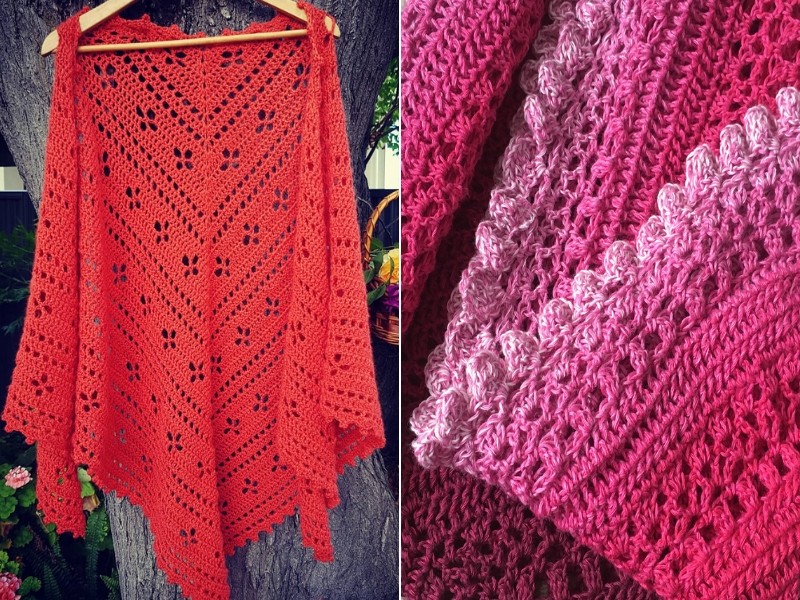 Warm Shades Shawls Free Crochet Patterns