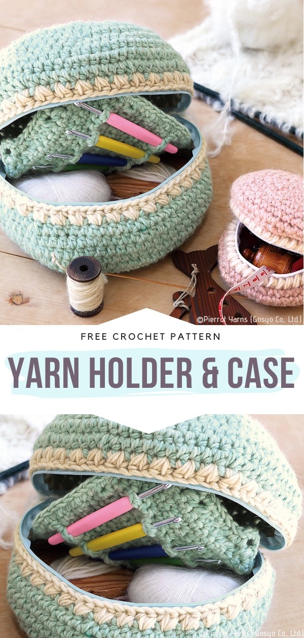 FREE Crochet Pattern for a Rolled Yarn Holder
