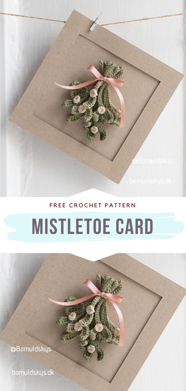 Crochet Mistletoe Card