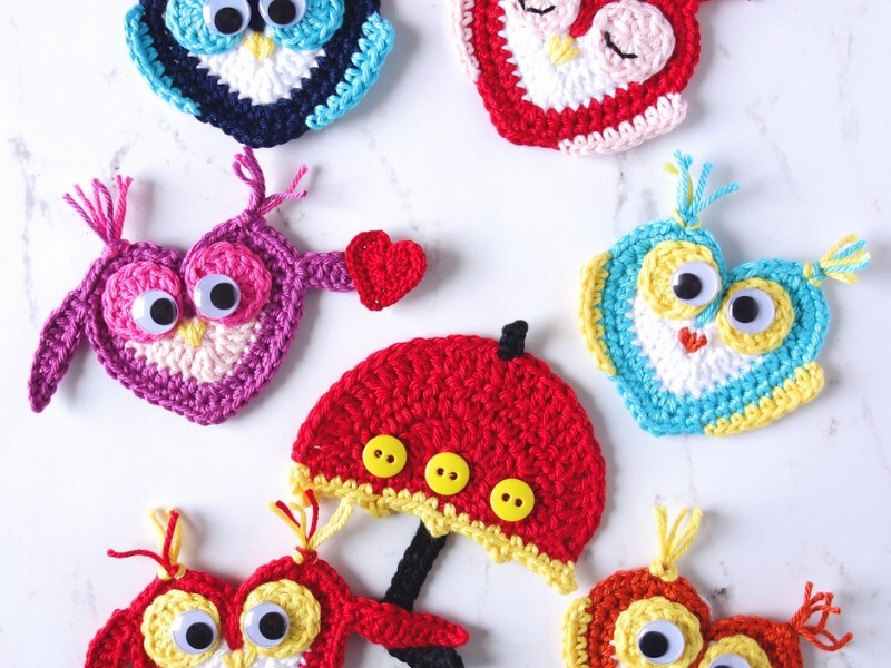 Fun Owls Ornaments Free Crochet Pattern