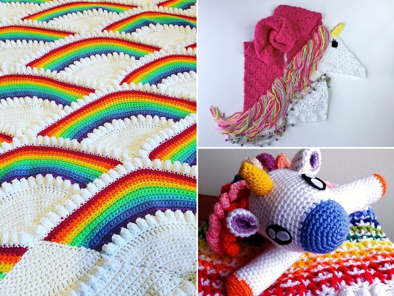 unicorn-themed crochet projects