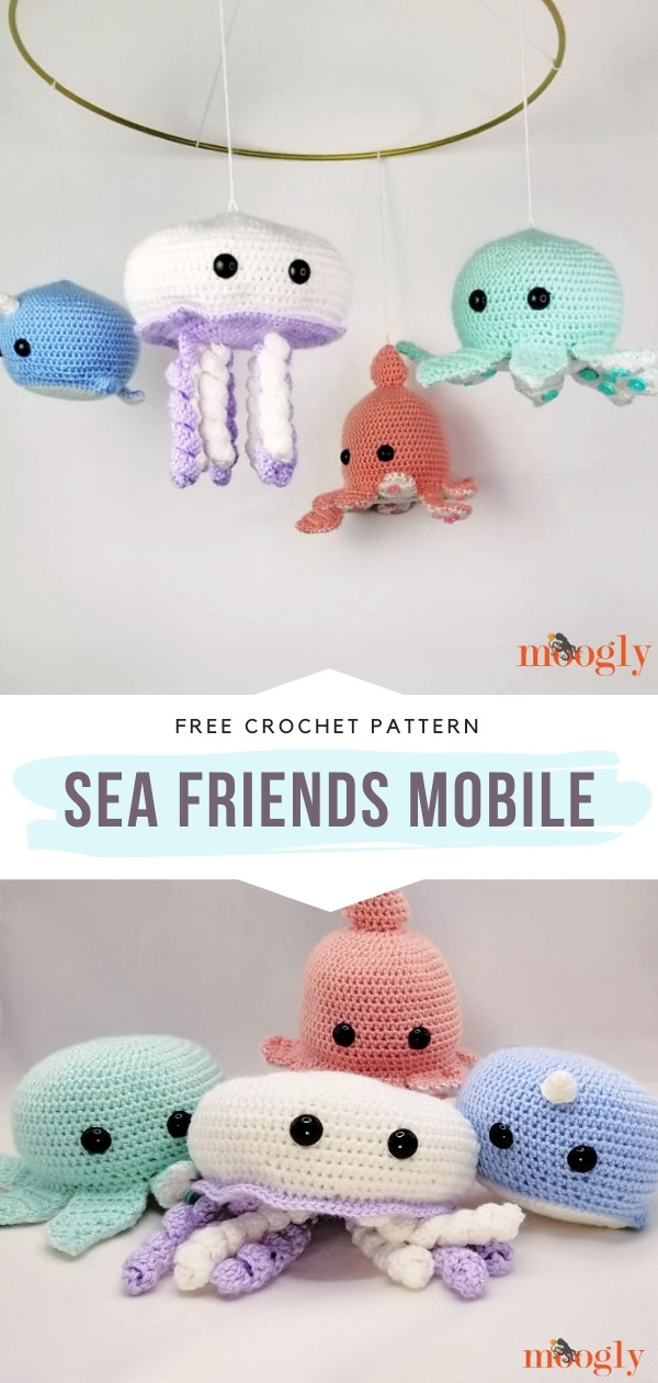 The Sweetest Baby Mobiles with Free Crochet Patterns