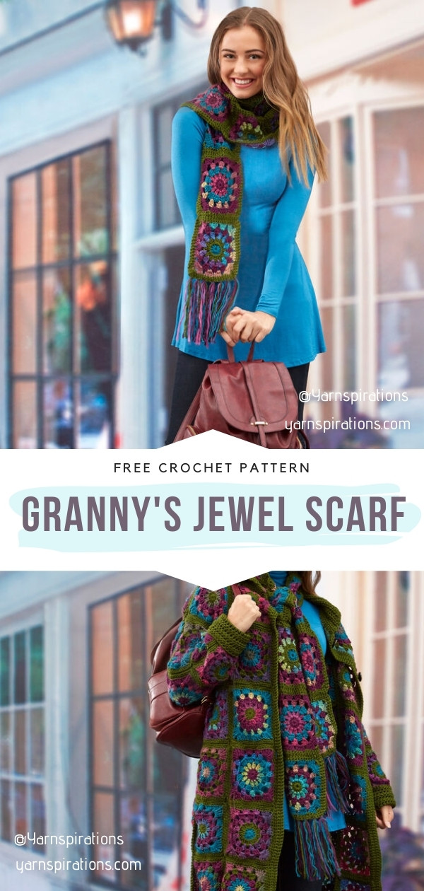 Crochet Granny Scarf