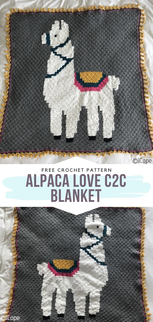 Colorful and Lovely C2C Blankets Free Crochet Patterns