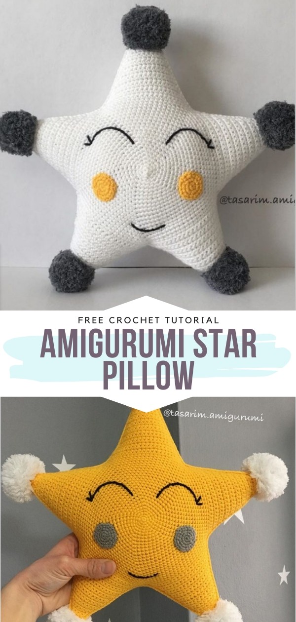 Amigurumi Star Pillow Free Crochet Pattern