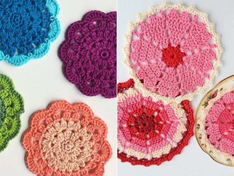 KristinesCrochets : Easy Crochet Coaster Pattern