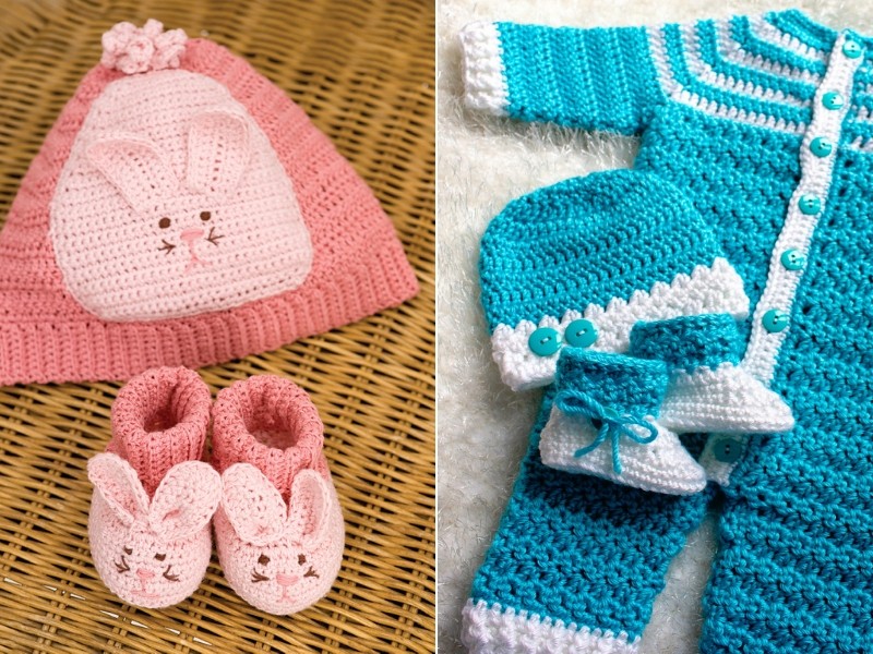 Easy Baby Sets Free Crochet Patterns
