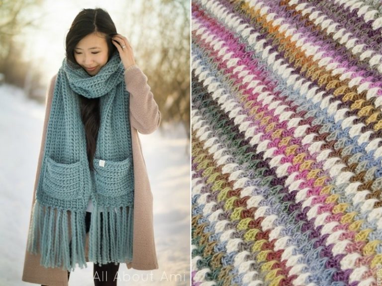 Easy-Peasy Scarves Free Crochet Patterns