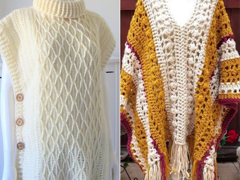 Fantastic Ponchos Free Crochet Patterns