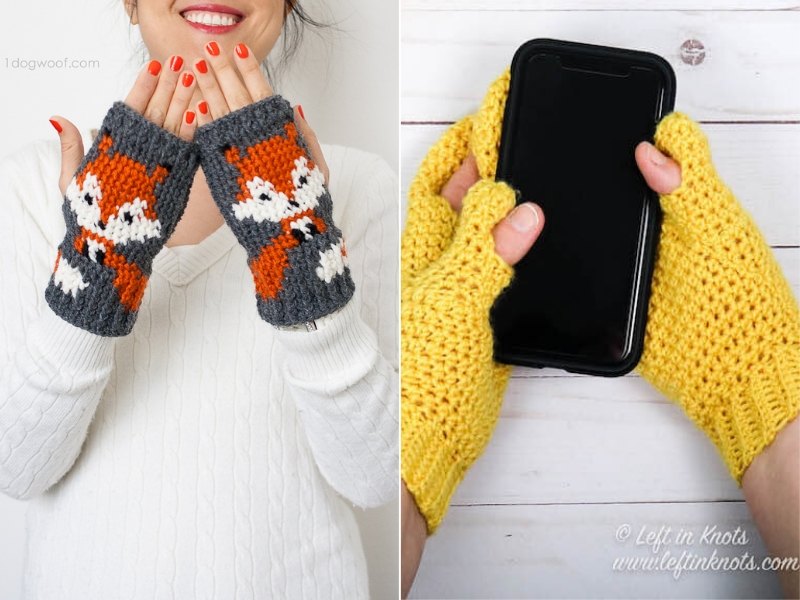 Cute and Cosy Mitts Free Crochet Patterns