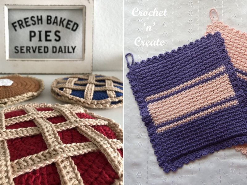 Decorative Potholders Free Crochet Patterns