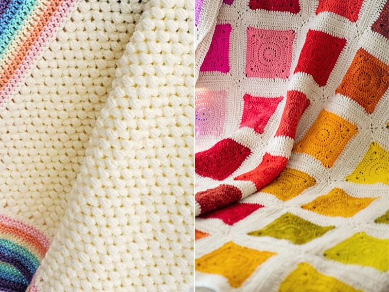 Crochet Rainbow Blankets Free Crochet Patterns