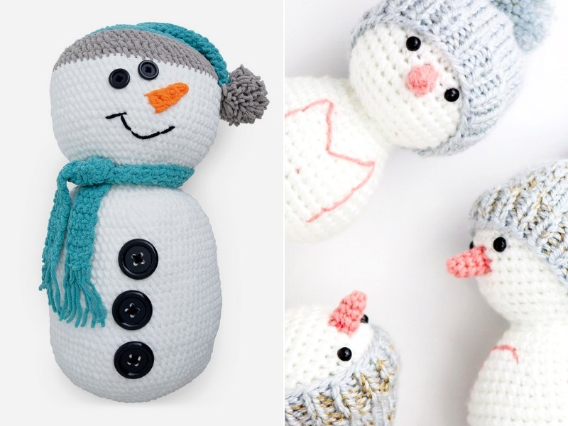 Friendly Snowmen Free Crochet Patterns