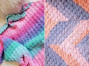 Colorful and Lovely C2C Crochet Blankets - Free Patterns