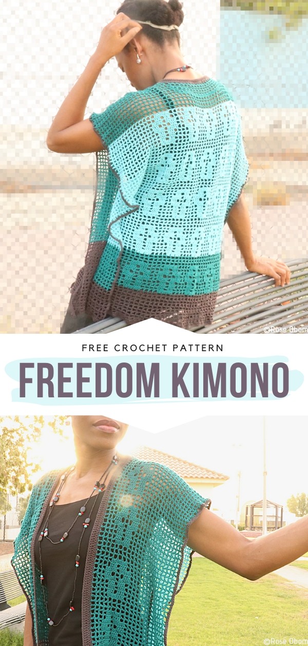 Freedom Kimono Free Crochet Pattern