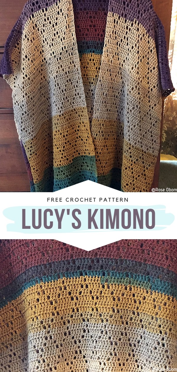 Colorful Kimonos Free Crochet Patterns