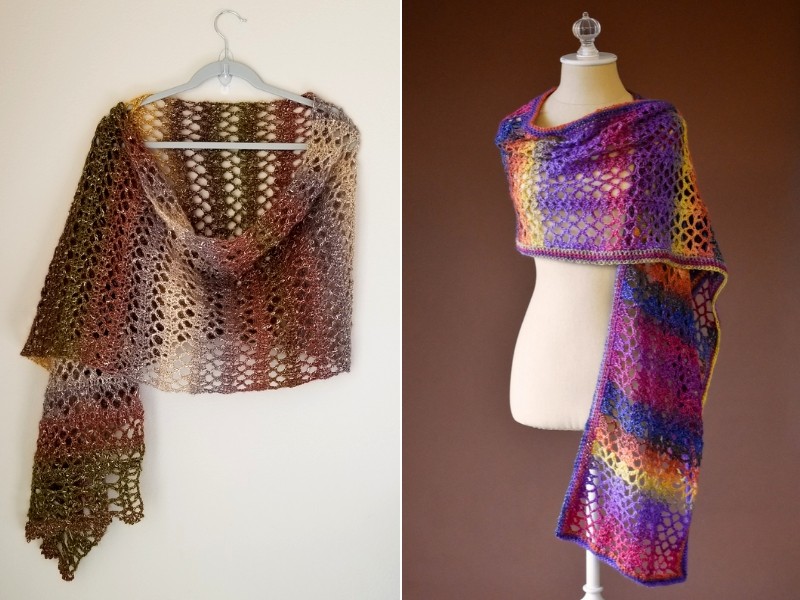 Openwork Artistry Shawls Free Crochet Patterns