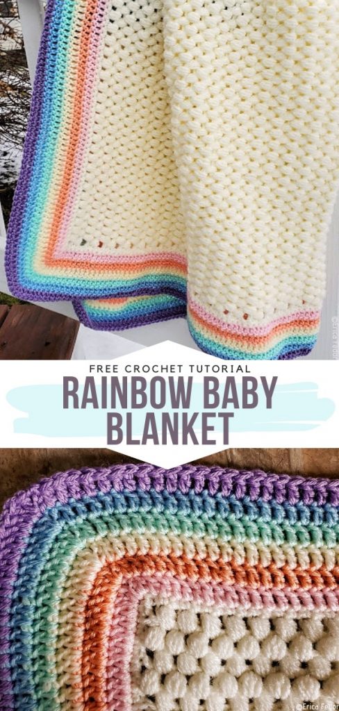 Our Favorite Crochet Rainbow Blanket Free Patterns