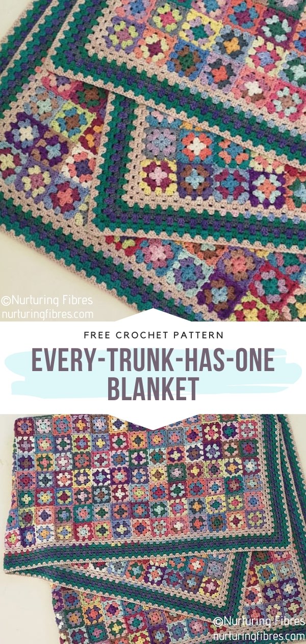 The every-trunk-has-one Square Crochet Blanket 