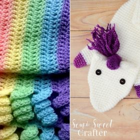 Unicorn Inspired Scarves Free Crochet Patterns