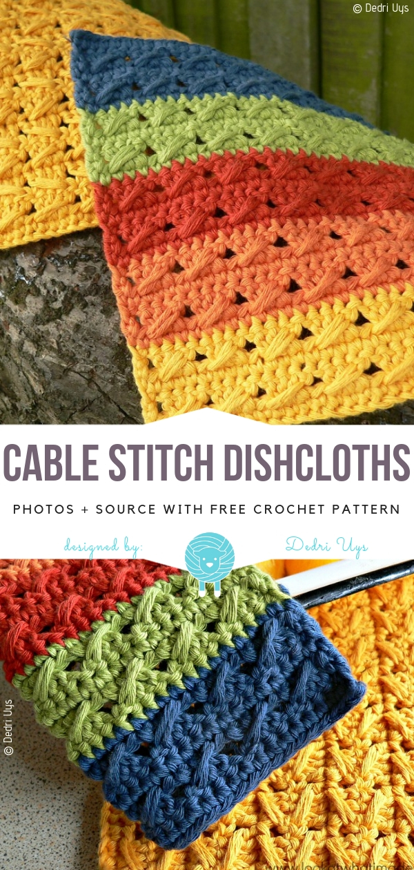Cable Stitch Dishcloths